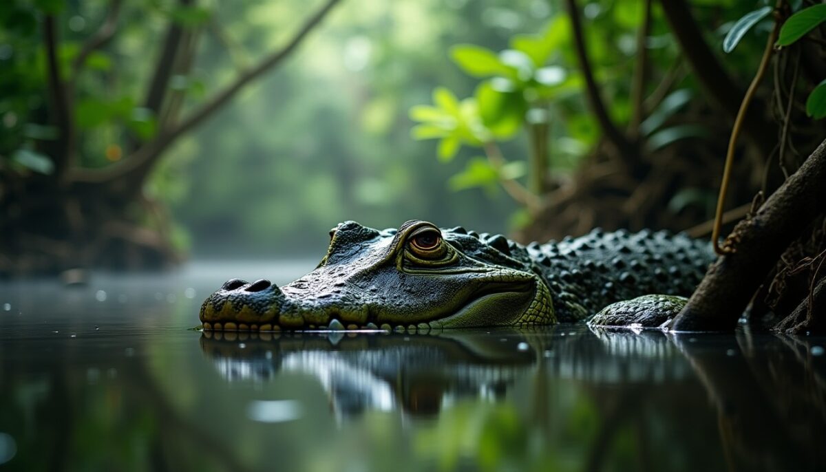 Les caïmans de Guyane : menace réelle ou simple mythe pour l'homme ? Les caïmans de Guyane : menace réelle ou simple mythe pour l'homme ?
